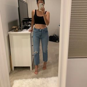 High Waisted Vintage Levi’s jeans (ankle length).